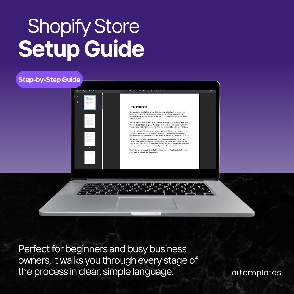 Shopify Store Setup Guide