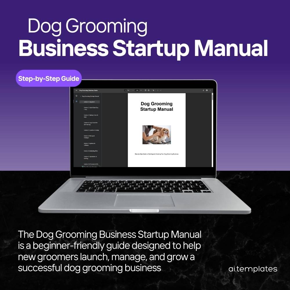 Dog Grooming Business Startup Manual